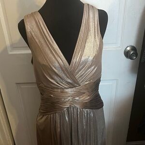 Gold metallic dress